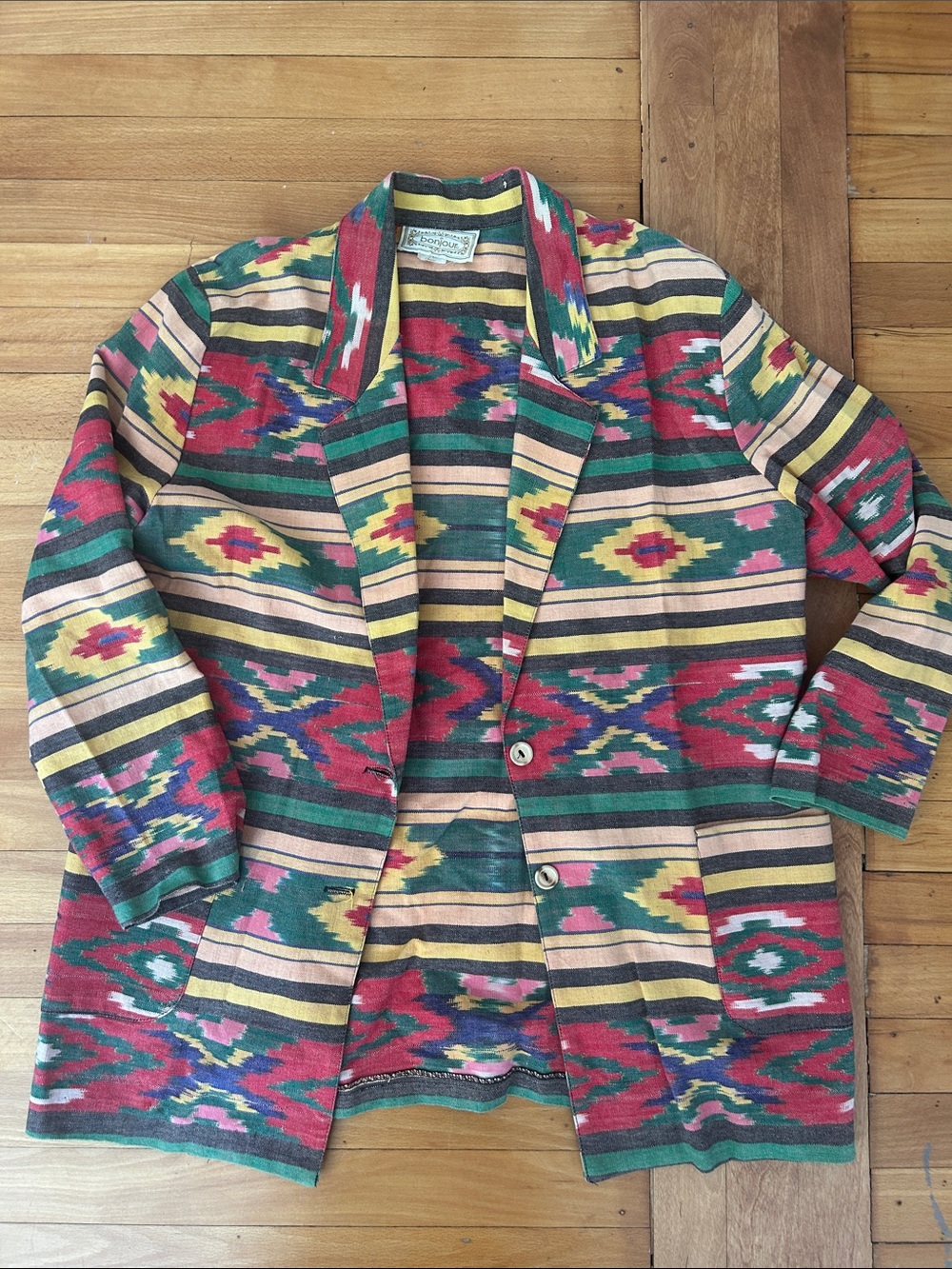 Vintage Southwestern Patterned Cardigan Jacket